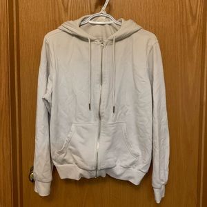 White zip up sweater!